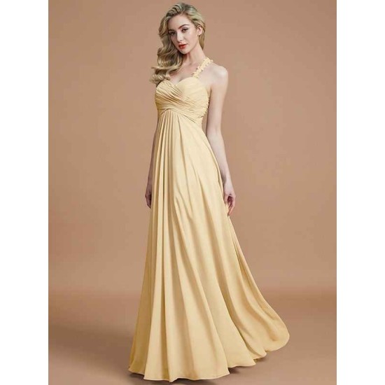 Gorgeous Sweetheart Sleeveless Ruched Chiffon Bridesmaid Dresses