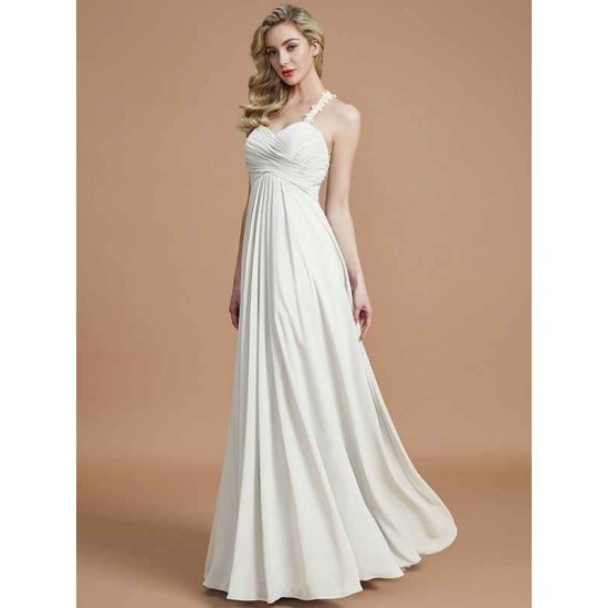 Gorgeous Sweetheart Sleeveless Ruched Chiffon Bridesmaid Dresses