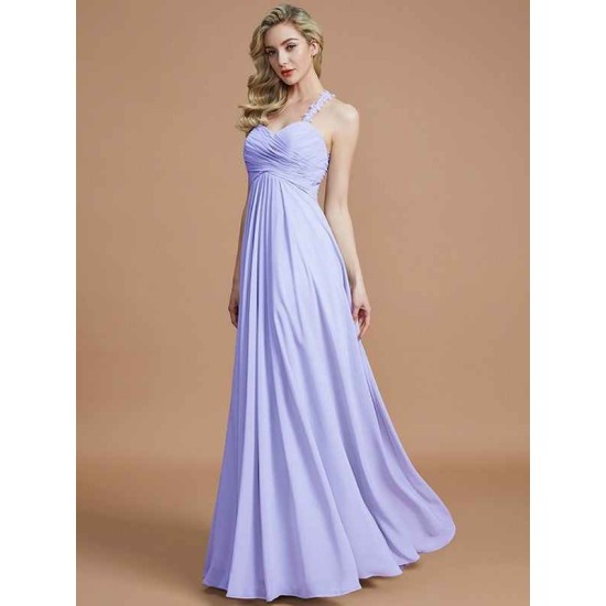 Gorgeous Sweetheart Sleeveless Ruched Chiffon Bridesmaid Dresses