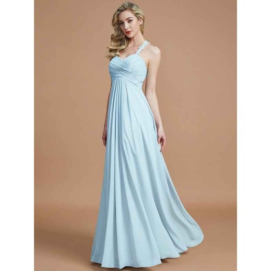 Gorgeous Sweetheart Sleeveless Ruched Chiffon Bridesmaid Dresses