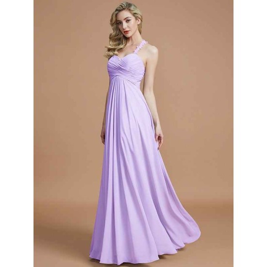 Gorgeous Sweetheart Sleeveless Ruched Chiffon Bridesmaid Dresses