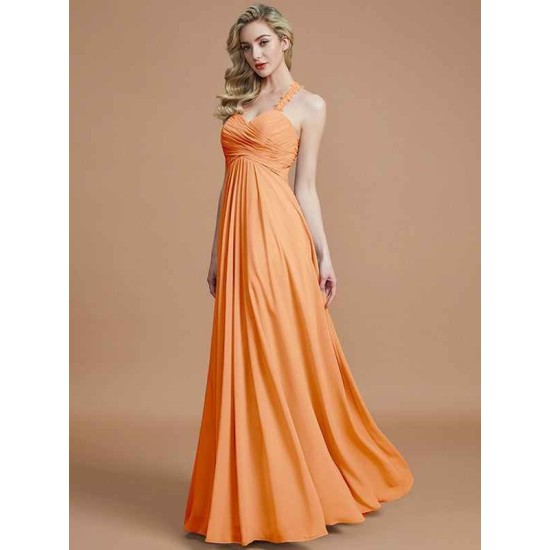 Gorgeous Sweetheart Sleeveless Ruched Chiffon Bridesmaid Dresses