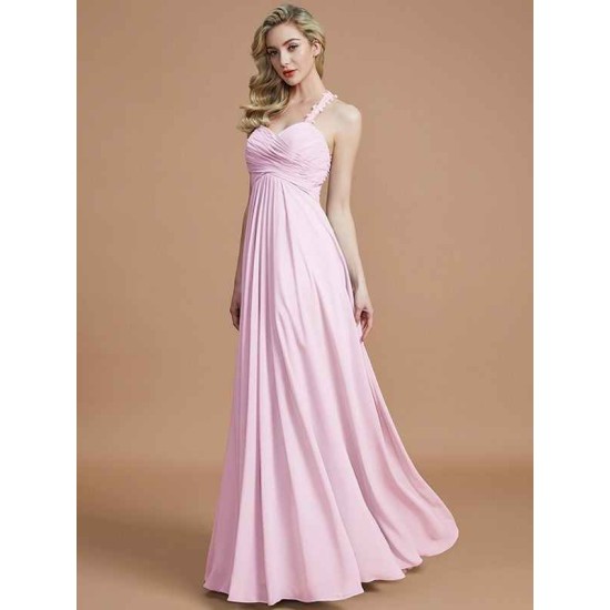 Gorgeous Sweetheart Sleeveless Ruched Chiffon Bridesmaid Dresses