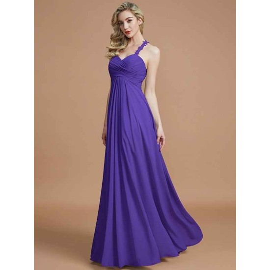 Gorgeous Sweetheart Sleeveless Ruched Chiffon Bridesmaid Dresses