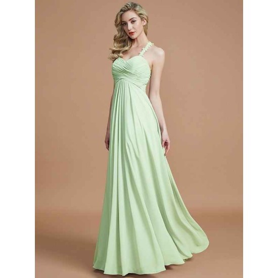 Gorgeous Sweetheart Sleeveless Ruched Chiffon Bridesmaid Dresses