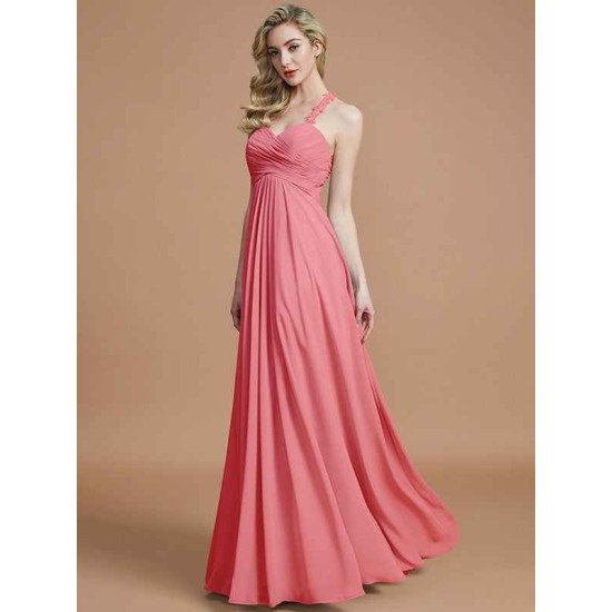 Gorgeous Sweetheart Sleeveless Ruched Chiffon Bridesmaid Dresses