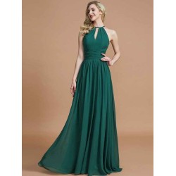 Amazing Chiffon Scoop Sleeveless Bridesmaid Dresses