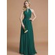 Amazing Chiffon Scoop Sleeveless Bridesmaid Dresses