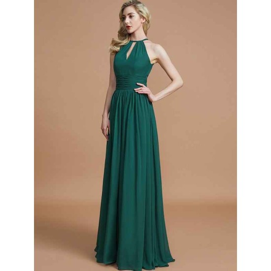 Amazing Chiffon Scoop Sleeveless Bridesmaid Dresses