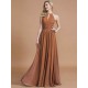 Amazing Chiffon Scoop Sleeveless Bridesmaid Dresses