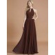 Amazing Chiffon Scoop Sleeveless Bridesmaid Dresses