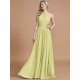 Amazing Chiffon Scoop Sleeveless Bridesmaid Dresses