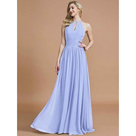 Amazing Chiffon Scoop Sleeveless Bridesmaid Dresses