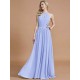 Amazing Chiffon Scoop Sleeveless Bridesmaid Dresses