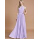 Amazing Chiffon Scoop Sleeveless Bridesmaid Dresses