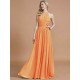 Amazing Chiffon Scoop Sleeveless Bridesmaid Dresses