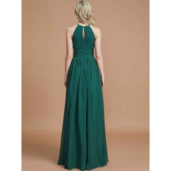 Amazing Chiffon Scoop Sleeveless Bridesmaid Dresses