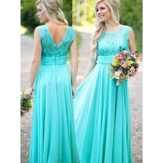 Chic Lace Chiffon Bridesmaid Dresses