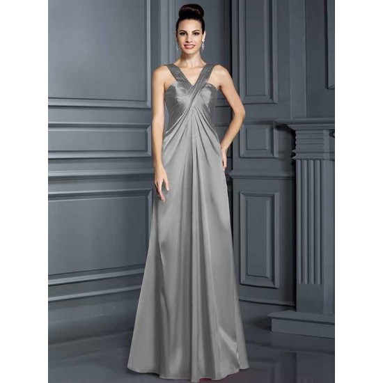 Charming Straps Sleeveless Long Bridesmaid Dresses