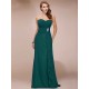 Gorgeous Sweetheart Sleeveless Long Beading Ruffles Chiffon Bridesmaid Dresses
