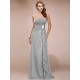 Gorgeous Sweetheart Sleeveless Long Beading Ruffles Chiffon Bridesmaid Dresses