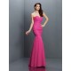 Mermaid Gorgeous Sweetheart Pleats Sleeveless Long Chiffon Bridesmaid Dresses