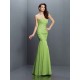 Mermaid Gorgeous Sweetheart Pleats Sleeveless Long Chiffon Bridesmaid Dresses