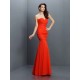 Mermaid Gorgeous Sweetheart Pleats Sleeveless Long Chiffon Bridesmaid Dresses