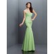 Mermaid Gorgeous Sweetheart Pleats Sleeveless Long Chiffon Bridesmaid Dresses