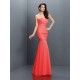 Mermaid Gorgeous Sweetheart Pleats Sleeveless Long Chiffon Bridesmaid Dresses