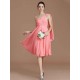 Classy Sleeveless One Shoulders Ruched Short/Mini Chiffon Bridesmaid Dresses