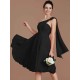 Classy Sleeveless One Shoulders Ruched Short/Mini Chiffon Bridesmaid Dresses