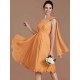 Classy Sleeveless One Shoulders Ruched Short/Mini Chiffon Bridesmaid Dresses