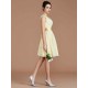 V-Neck Elegant Sleeveless Sash/Ribbon/Belt Short/Mini Chiffon Bridesmaid Dresses