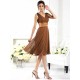 V-Neck Elegant Sleeveless Short Chiffon Bridesmaid Dresses
