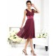 V-Neck Elegant Sleeveless Short Chiffon Bridesmaid Dresses