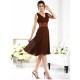 V-Neck Elegant Sleeveless Short Chiffon Bridesmaid Dresses