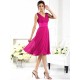 V-Neck Elegant Sleeveless Short Chiffon Bridesmaid Dresses
