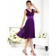 V-Neck Elegant Sleeveless Short Chiffon Bridesmaid Dresses