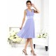V-Neck Elegant Sleeveless Short Chiffon Bridesmaid Dresses
