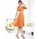 V-Neck Elegant Sleeveless Short Chiffon Bridesmaid Dresses