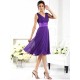 V-Neck Elegant Sleeveless Short Chiffon Bridesmaid Dresses
