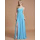Charming Spaghetti Straps Sleeveless Ruched Chiffon Bridesmaid Dresses