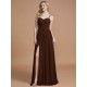 Charming Spaghetti Straps Sleeveless Ruched Chiffon Bridesmaid Dresses