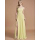 Charming Spaghetti Straps Sleeveless Ruched Chiffon Bridesmaid Dresses