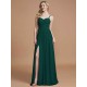 Charming Spaghetti Straps Sleeveless Ruched Chiffon Bridesmaid Dresses