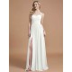 Charming Spaghetti Straps Sleeveless Ruched Chiffon Bridesmaid Dresses