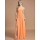 Charming Spaghetti Straps Sleeveless Ruched Chiffon Bridesmaid Dresses