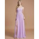 Charming Spaghetti Straps Sleeveless Ruched Chiffon Bridesmaid Dresses