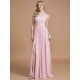 Charming Spaghetti Straps Sleeveless Ruched Chiffon Bridesmaid Dresses